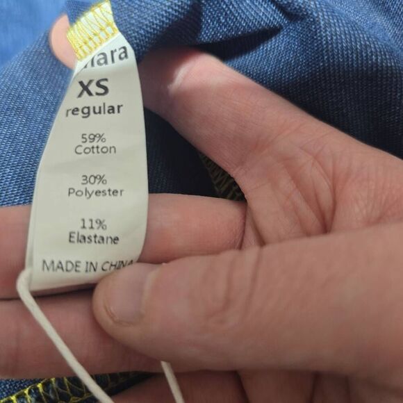 Halara Flex Tube Backless Bodycon Stretchy Knit Denim Mini Casual Dress NWT - Picture 5 of 5